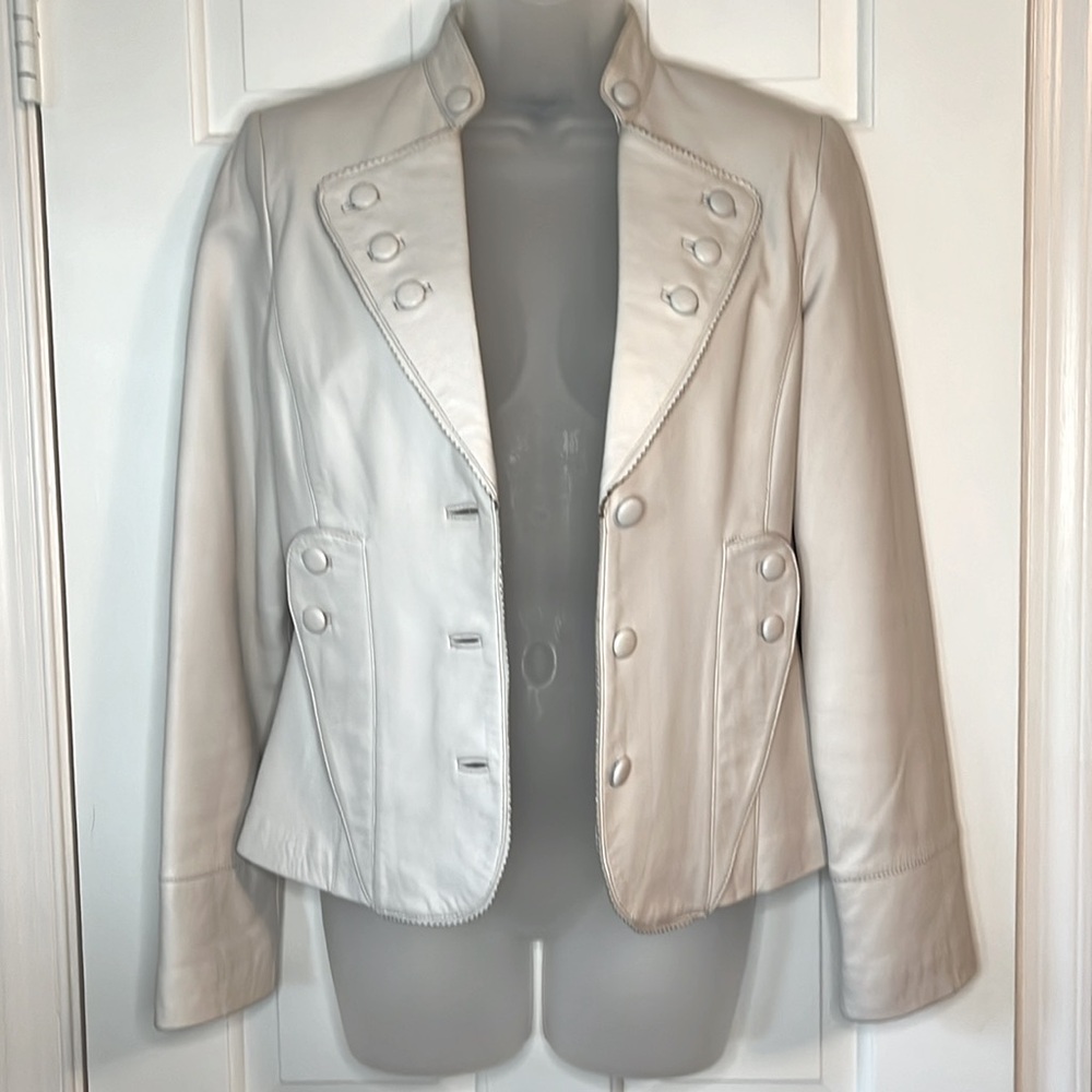 🌻Vintage 100% Lamb Leather Crop Jacket. XS-S